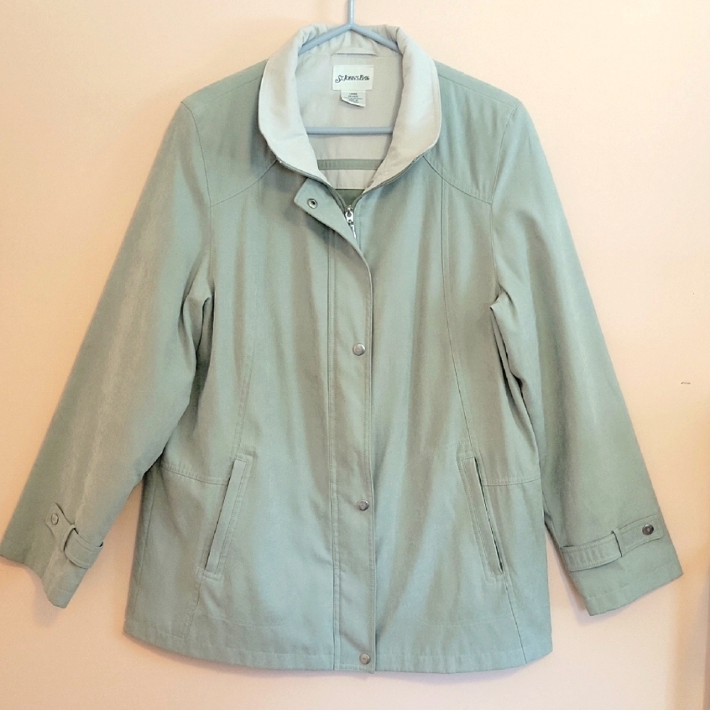 St.John's Bay Women's Light Green Jacket